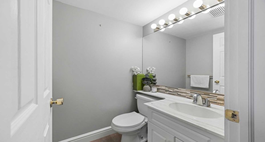 Ground Floor .Powder Room. Conveniently located.