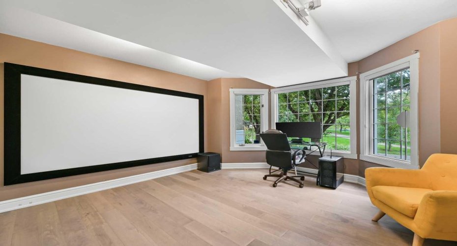 Ground Level 3rd Bedroom  currently used as a Media Room.