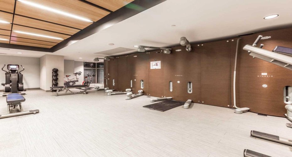 Work up a sweat or find your zen — The Guardian’s fitness and yoga amenities make healthy living easy.