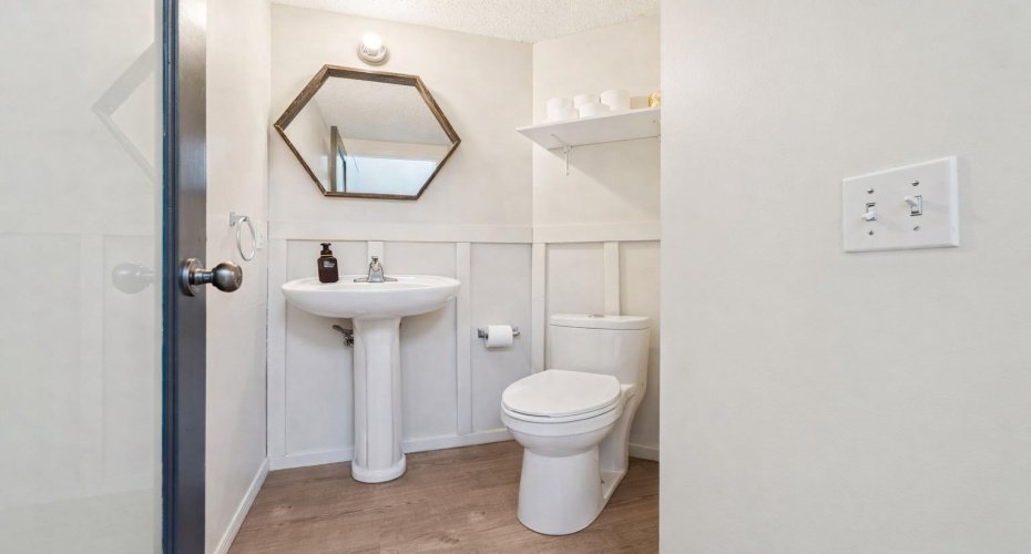 Half Bath on Main with Feature Wall