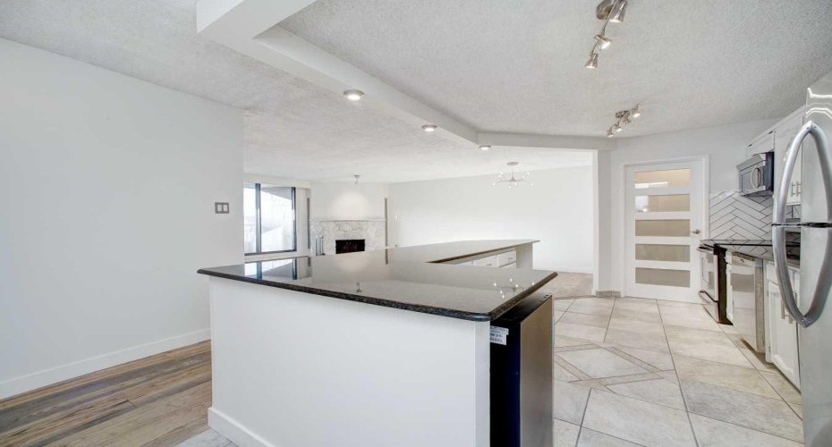 Open concept kitchen