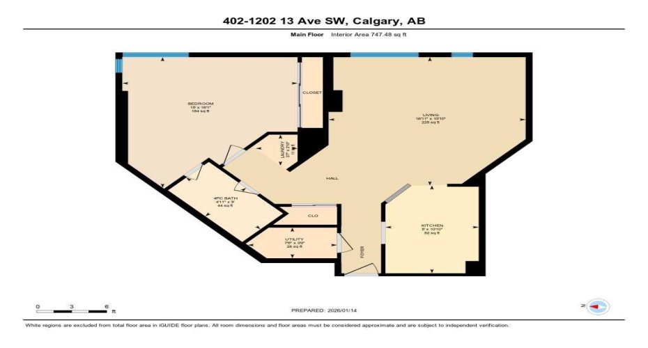 1202 13 Avenue, Calgary, Alberta T3C0T1, 1 Bedroom Bedrooms, ,1 BathroomBathrooms,Residential,For Sale,13,A2278365