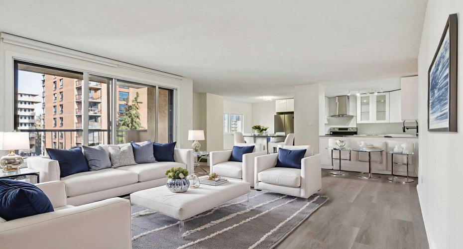 Virtually Staged Living Space