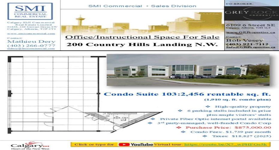 200 Country Hills Landing, Calgary, Alberta T3K 5P3, ,Commercial,For Sale,Country Hills,A2282164