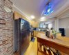 Kitchen - notice the exposed Brick!