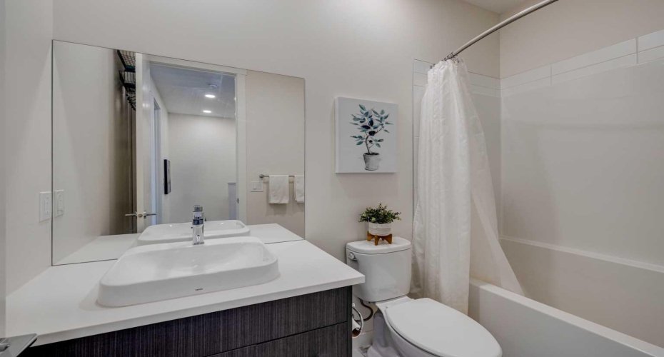 Upper level full bathroom.