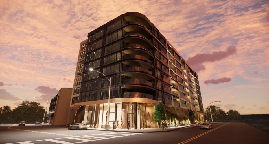 SW Lobby Rendering Dusk