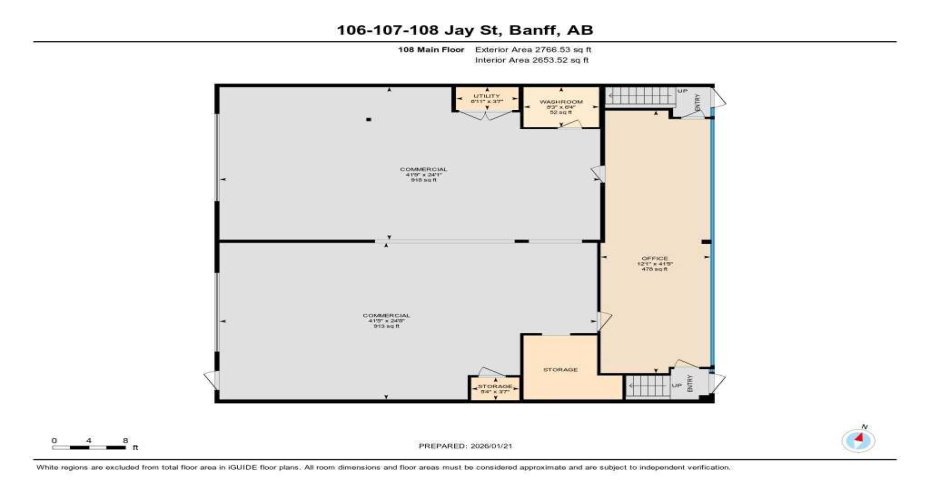 107, 108 Jay Street, Banff, Alberta T1L 1J7, ,Commercial,For Sale,Jay,A2279803