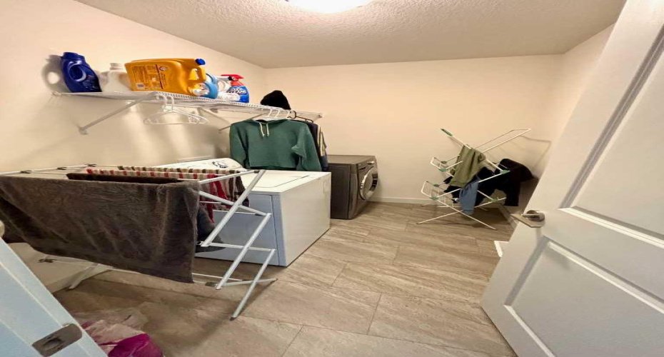 Upstairs laundry room for convenience