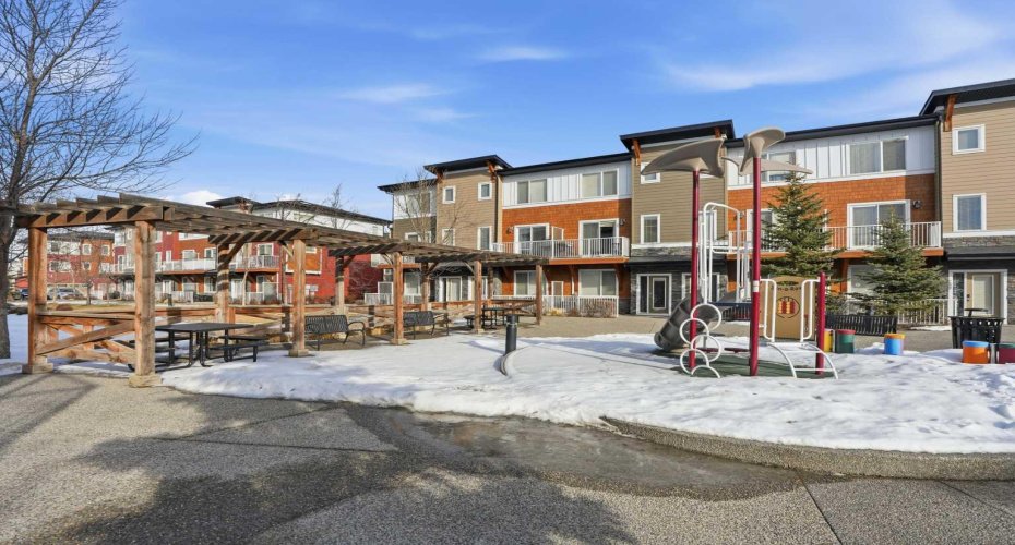 Green space and playground