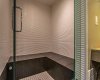 Steam room in men's locker room
