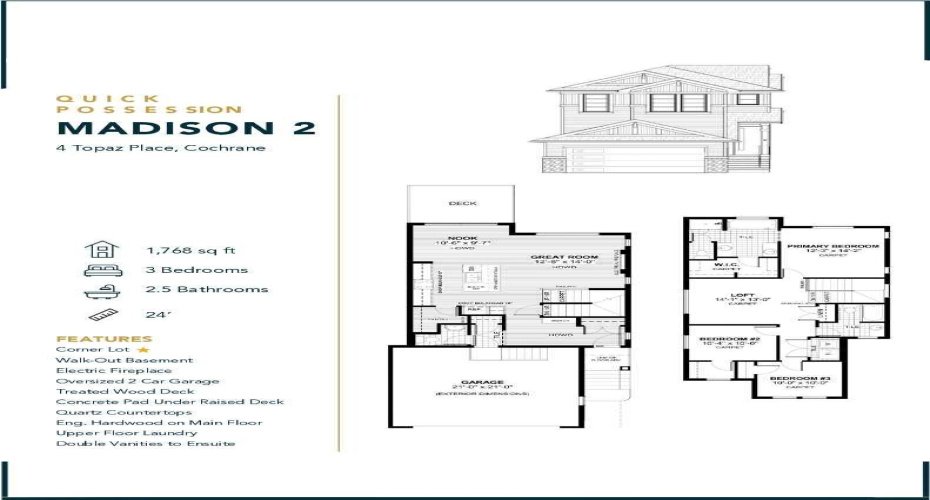 4 Topaz Place, Cochrane, Alberta T4C 3K2, 3 Bedrooms Bedrooms, ,3 BathroomsBathrooms,Residential,For Sale,Topaz,A2283463