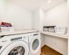 Laundry room with folding counters