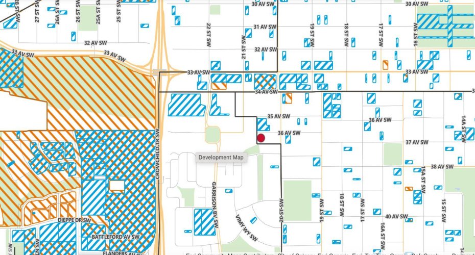 Development applications in the area indicates very busy redevelopment projects