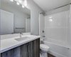 4-piece bathroom with tub/shower and quartz counters