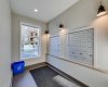 Mailboxes in foyer