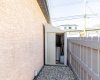 tool shed and new painted fence