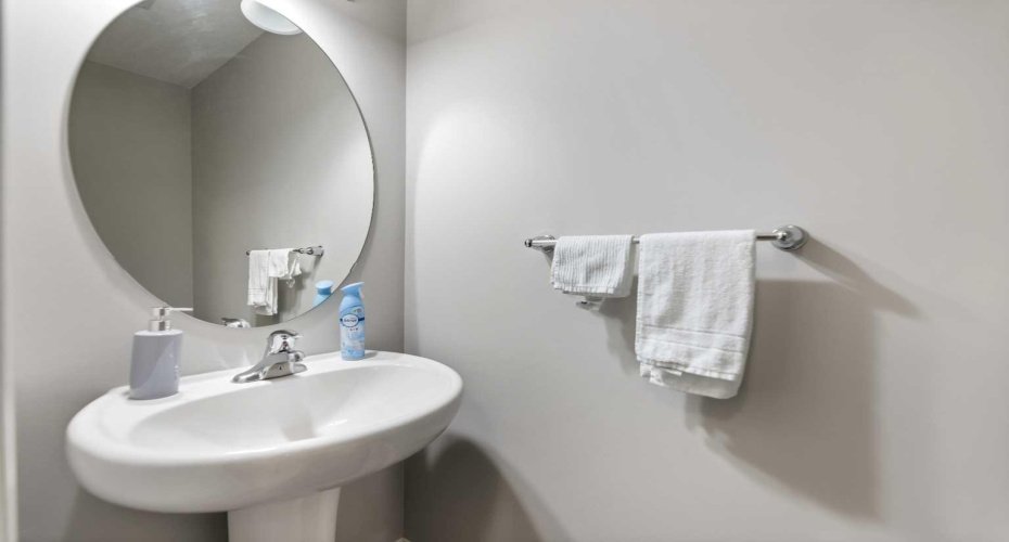 Main floor half bath