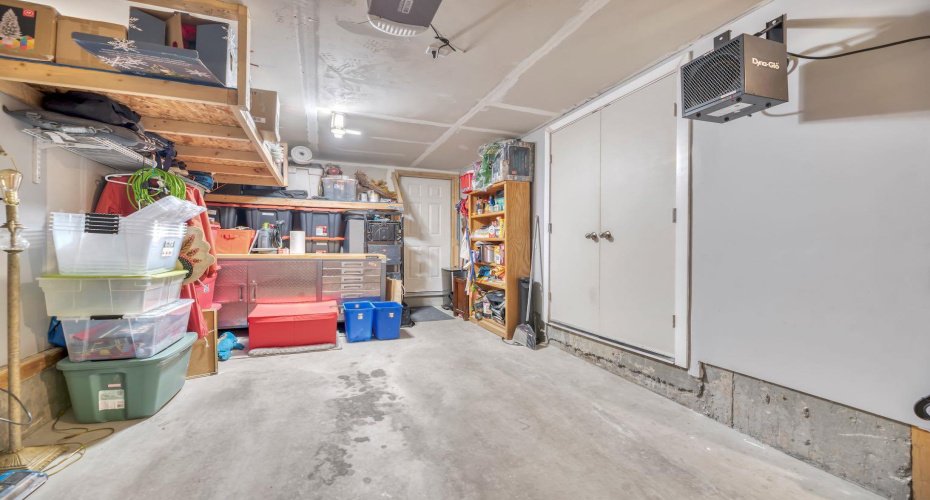 lots of space in the garage