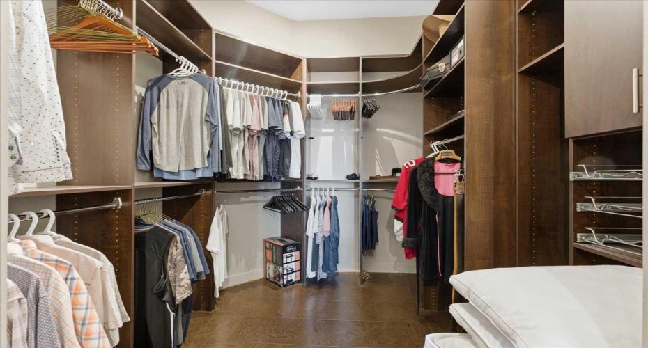 master closet  with California Closet built ins custom
