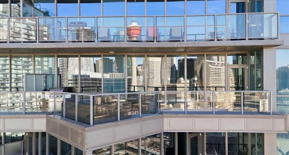 Drone shot of unit main balcony