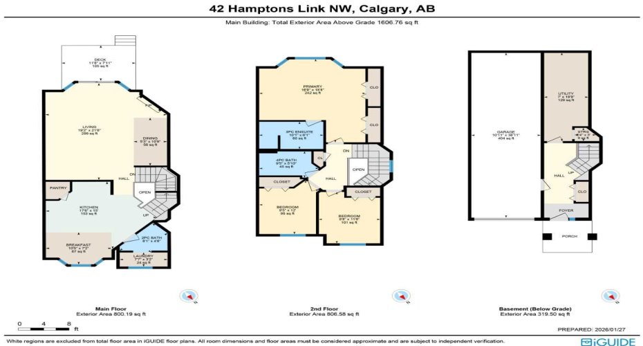 42 Hamptons Link, Calgary, Alberta T3A 5V9, 3 Bedrooms Bedrooms, ,3 BathroomsBathrooms,Residential,For Sale,Hamptons,A2281569