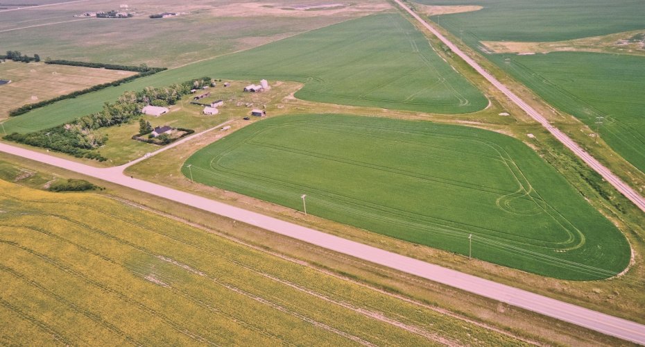 Photo before buildings were removed.