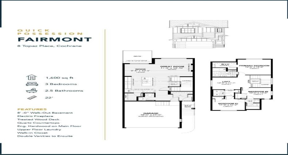8 Topaz Place, Cochrane, Alberta T4C 3K2, 3 Bedrooms Bedrooms, ,3 BathroomsBathrooms,Residential,For Sale,Topaz,A2283082