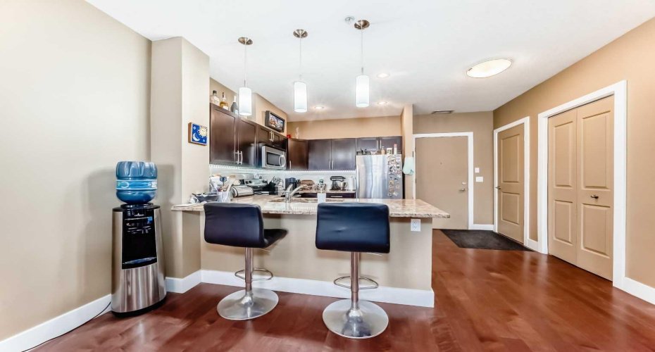 Consistent flooring throughout creates a cohesive look and maximum flexibility for your style.