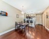bright, open-concept floor plan with 9-foot ceilings flowing seamlessly from the front door to the private balcony.