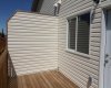 Back deck, with a gas line for the BBQ.