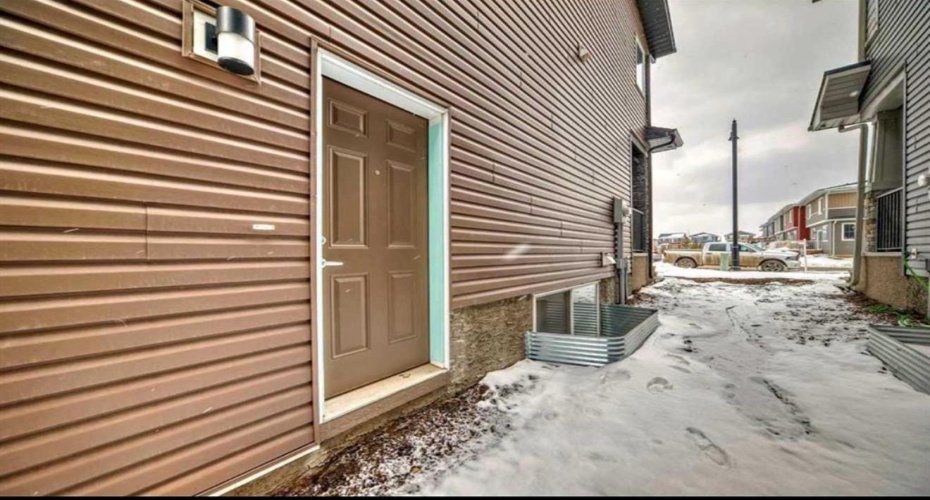 side entrance for the basement