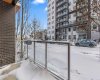 Private Lower glass level patio with gas line for bbq.