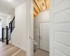 Side entrance to basement