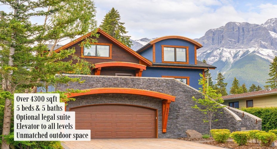 517 4th Street, Canmore, Alberta T1W 2E7, 5 Bedrooms Bedrooms, ,5 BathroomsBathrooms,Residential,For Sale,4th,A2287053
