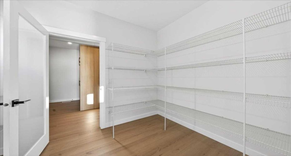 Walk through pantry.