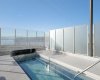 Outdoor hot tub with views of the lake!