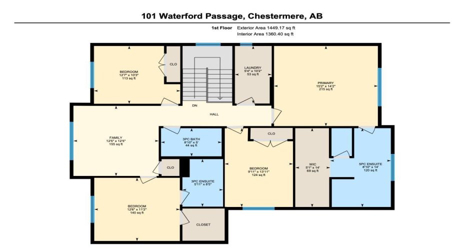 101 Waterford Passage, Chestermere, Alberta T1X 3B4, 5 Bedrooms Bedrooms, ,4 BathroomsBathrooms,Residential,For Sale,Waterford,A2276972