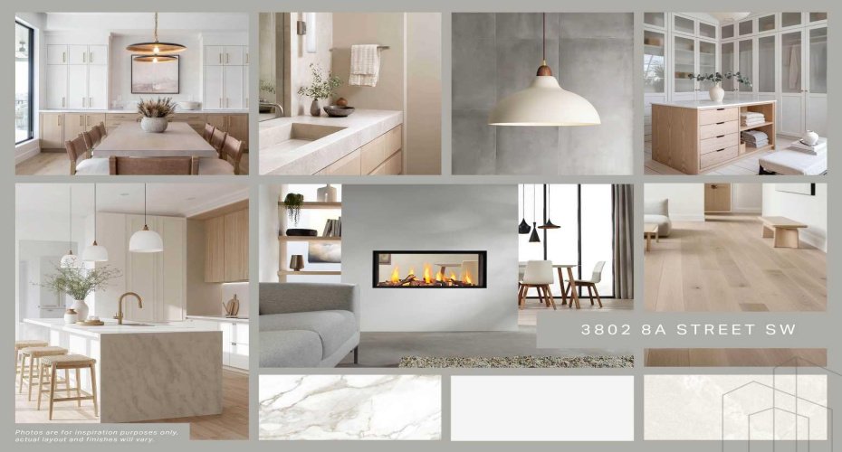 Photos are for inspiration purposes only, actual finishes will be chosen by the buyer!