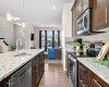 Kitchen and living room