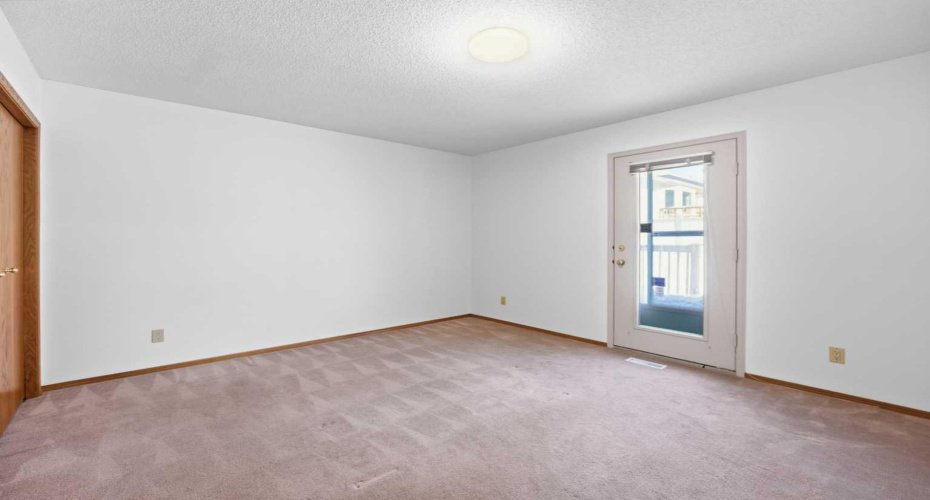 Bedroom 2 - door to back deck