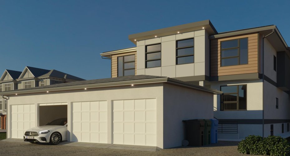 Rear Garage