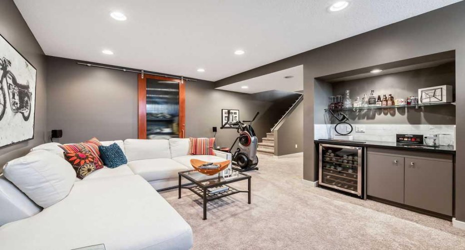 Bar and family room