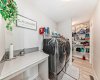 Upstairs laundry! Added convenience.