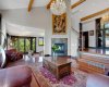 Living room with family room beyond