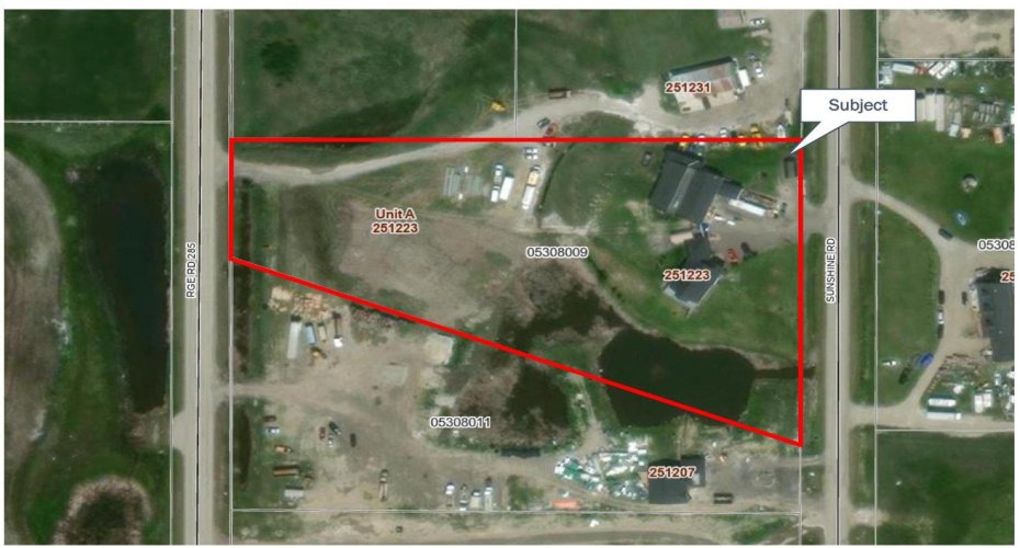 RockyView County Atlas Map (prior to 2nd shop build)