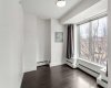 Master Bedroom with a west-facing balcony, walk-in closet & 5pc ensuite.