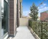 West-facing patio off the side of the home.