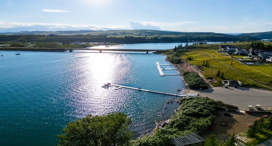 Boat launch area