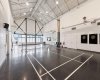 Hanging in the gymnasium on rainy days...